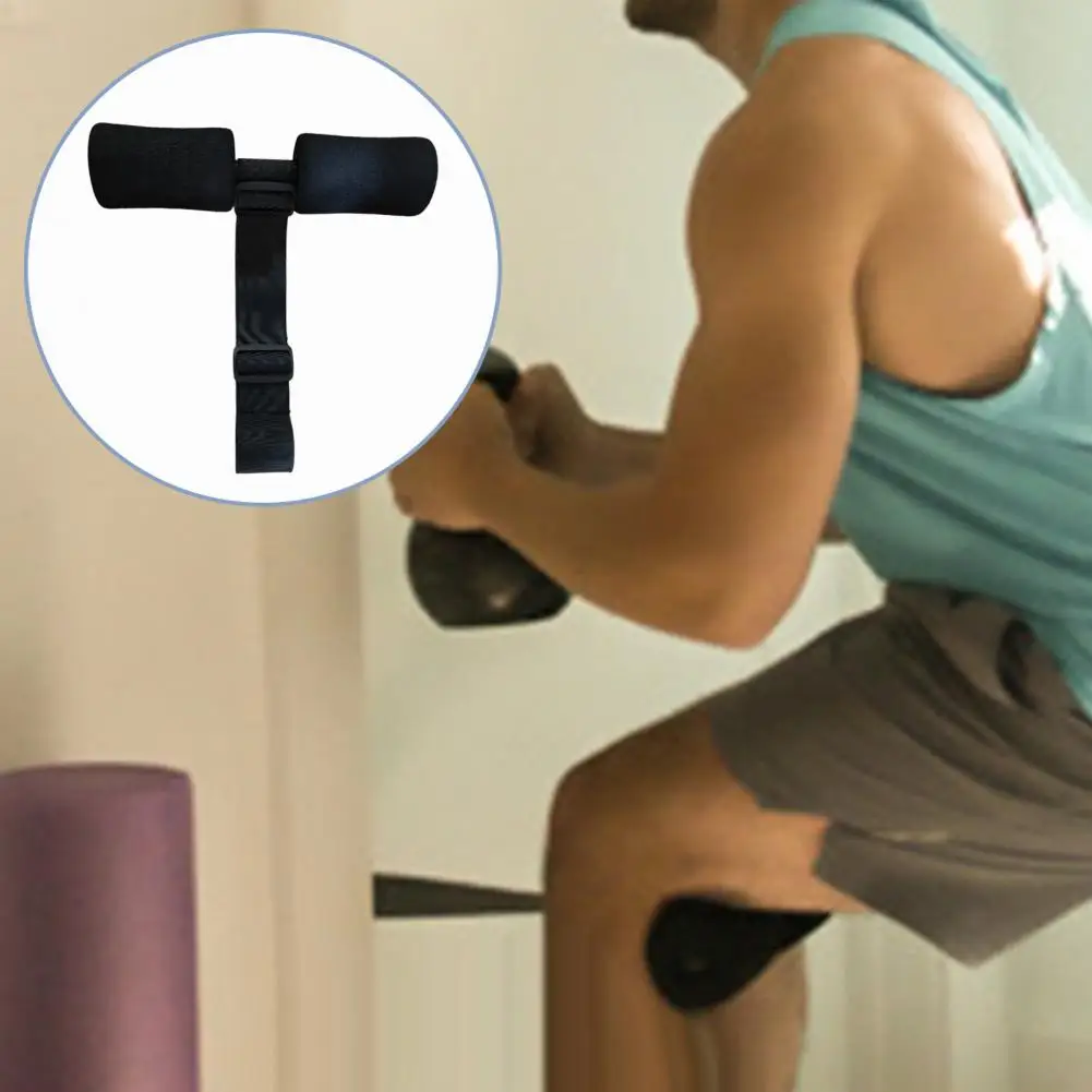 

Practical Sit Up Aid Ergonomic Anti-crack Spanish Squats Tibialis Trainer Belt Black Hamstring Curler for Gym