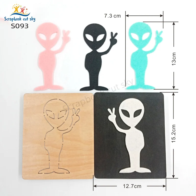 

S093 Alien Leather Pendant Keychain Cutting Die Suitable for Market General Purpose Machines