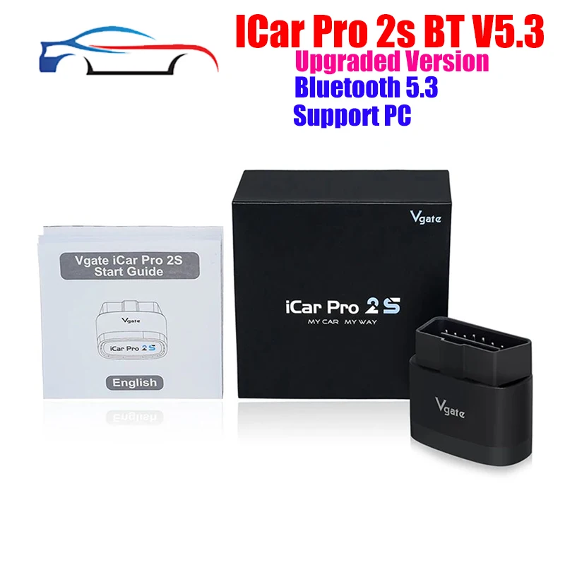 

НОВЫЙ автомобильный OBD-сканер Vgate iCar Pro 2S ELM327 Bluetooth 5.3 V2.3, обновленный автомобильный диагностический инструмент EV BimmerCode для IOS Android ПК