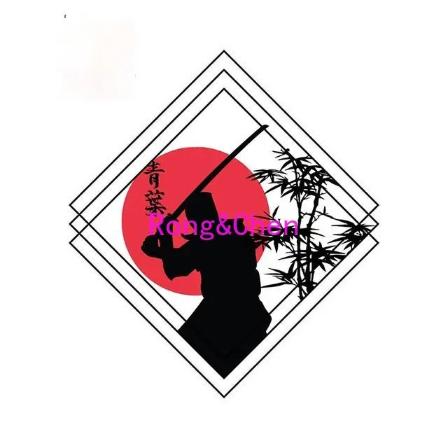 

Rongchen Trading Car Sticker Samurai Decal Comical Stickers Personality Creative Car Door Protector Interesting Decoration PVC