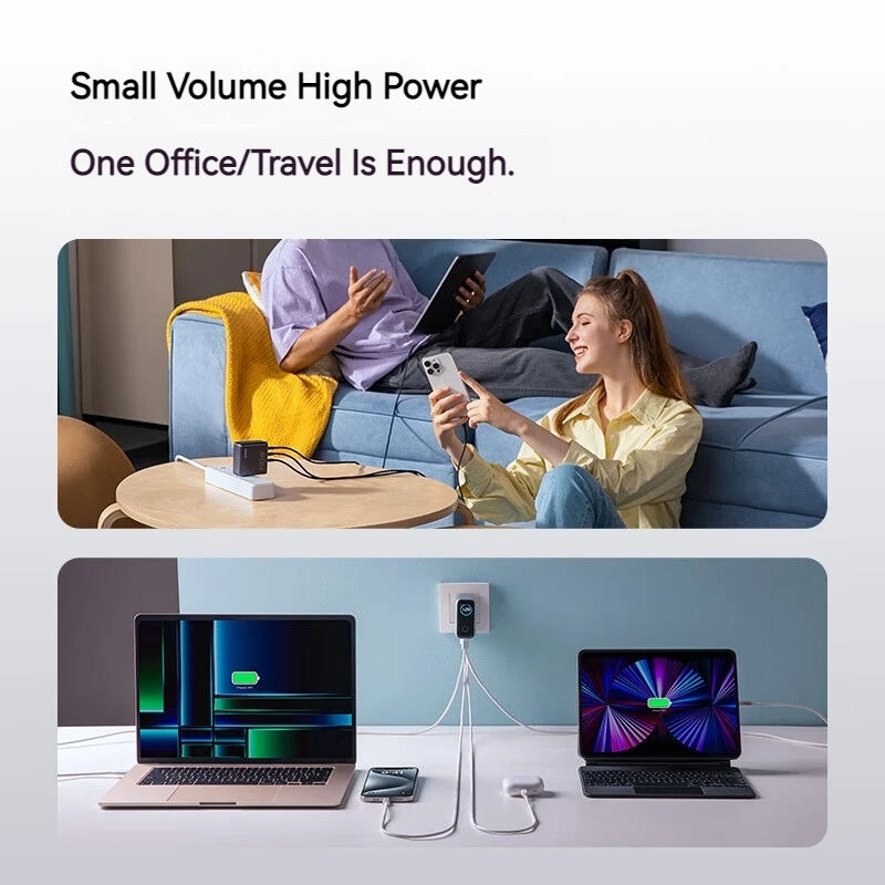 Anker ZOLO 140 Вт GaN 4 порта зарядное устройство PPS ноутбук для iPhone MacBook Pro Air iPad Galaxy S24 Dell XPS