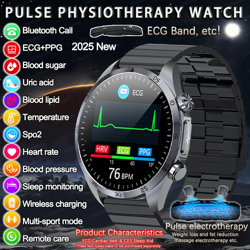 Новинка 2023 года умные часы для микрофизического экзамена мужские ЭКГ + PPG