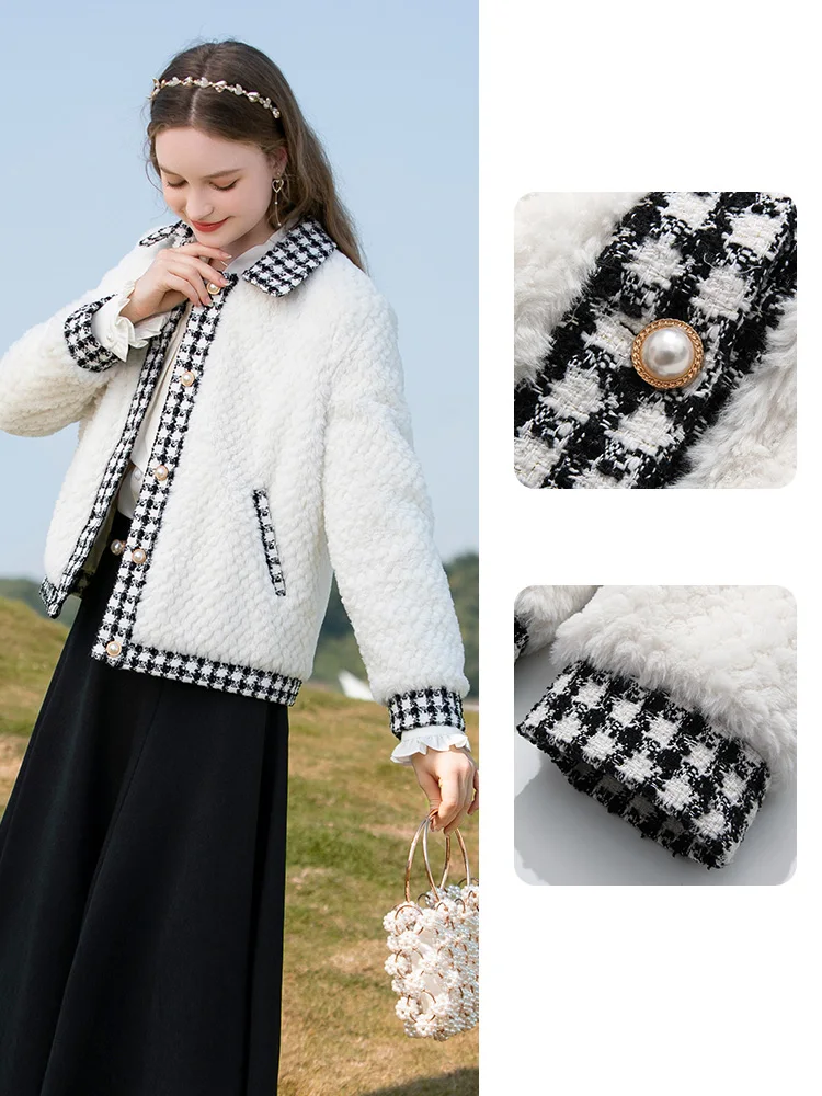 I BELIEVE YOU Winter Coat for Women Fleece Parkas 2022 Warm Thicken Quilted Jacket Elegant Single Breasted Outerwear 2224184896