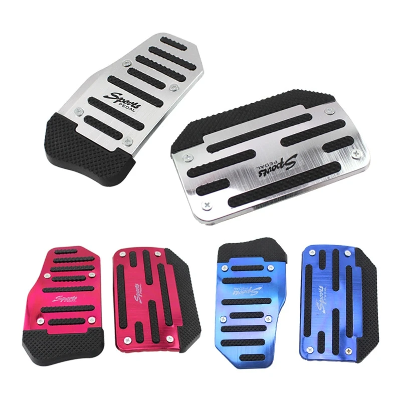 

J60F Car Nonslip Foot Rest Plate No Drill Footrest Pedal Cover Foot Treadle Cover Pad