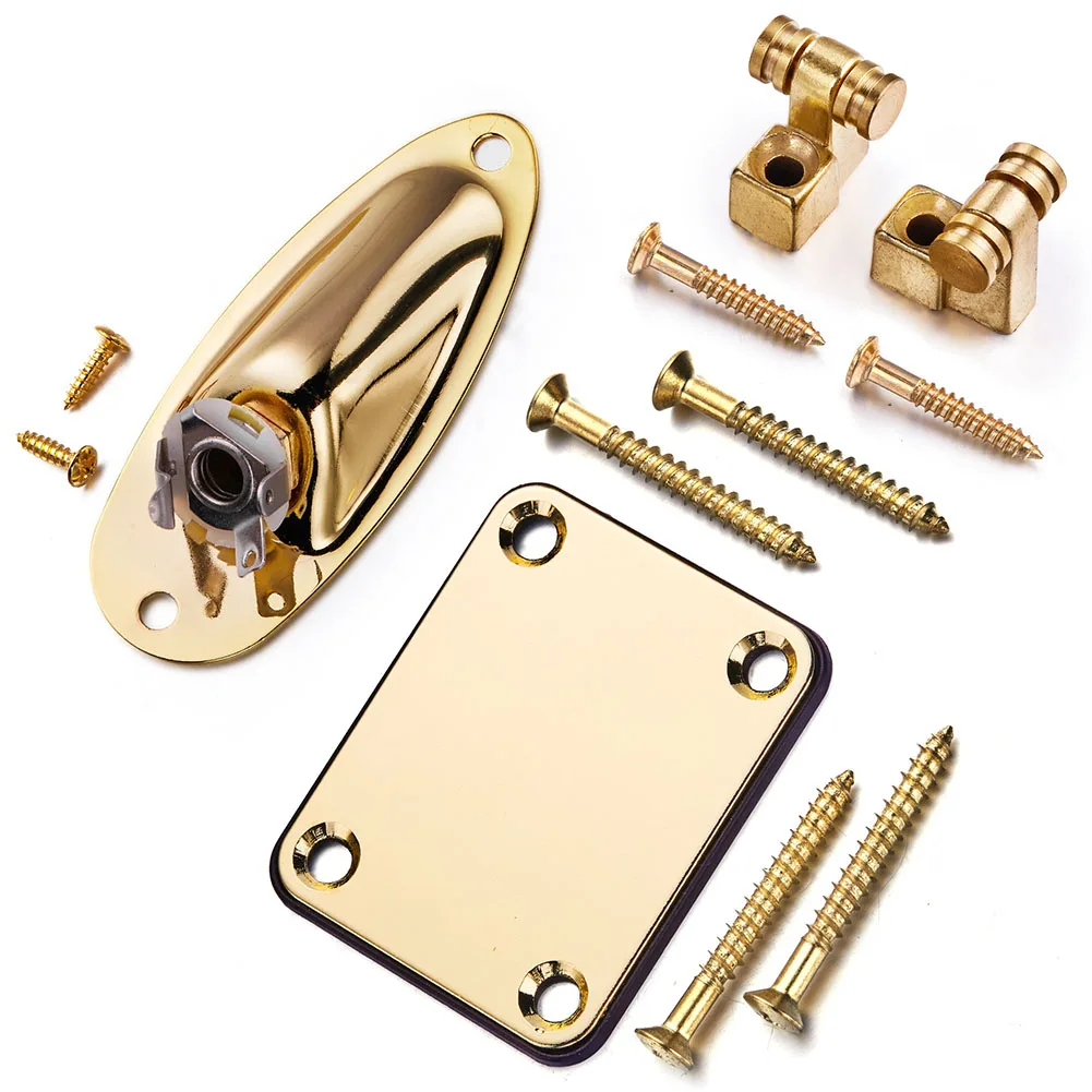 

2pcs Guitar Roller String Tree Boat Output Plate Socket Guitar Accessories Replacement Set Improve Tuning Stability
