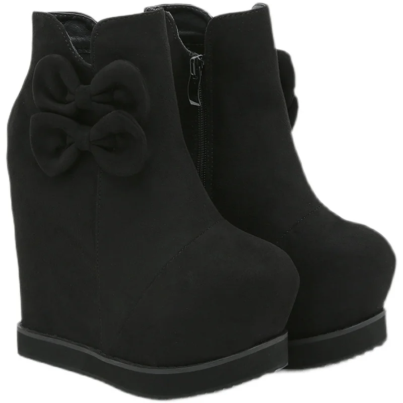 

Autumn Sexy Nightclub 14CM Women Shoes Wedges Boots