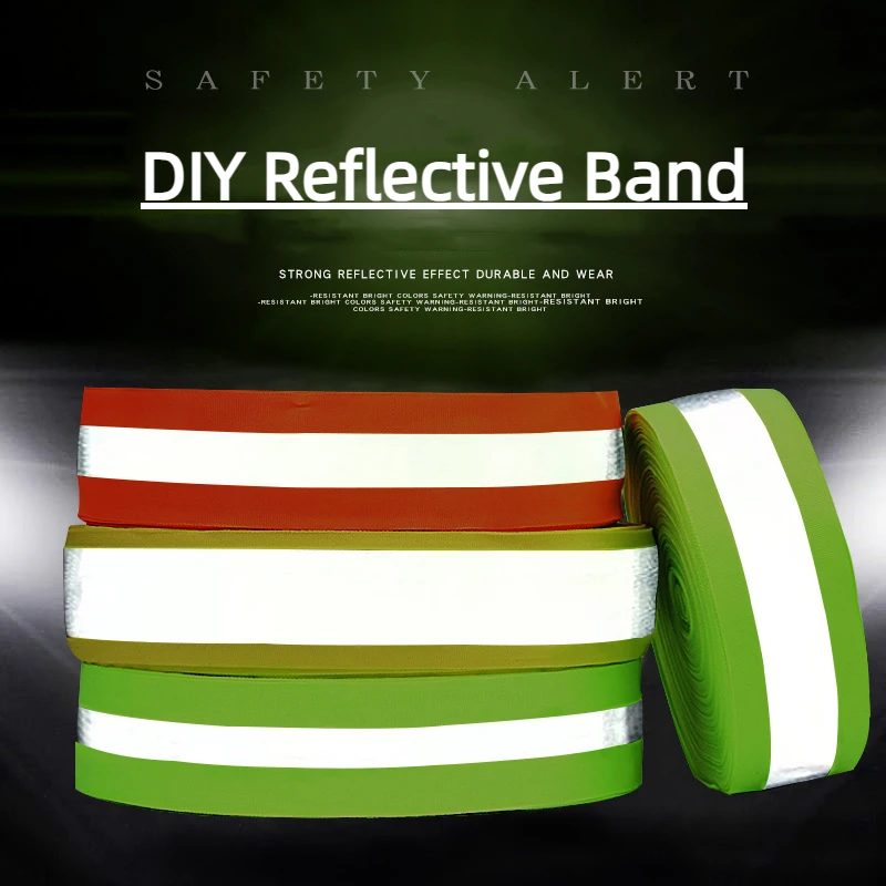 

2 м DIY светоотражающие ленты для одежды, наручный Рефлектор для ног на лодыжке, безопасная повязка на руку, защита для ночного бега, езды на велосипеде, работы