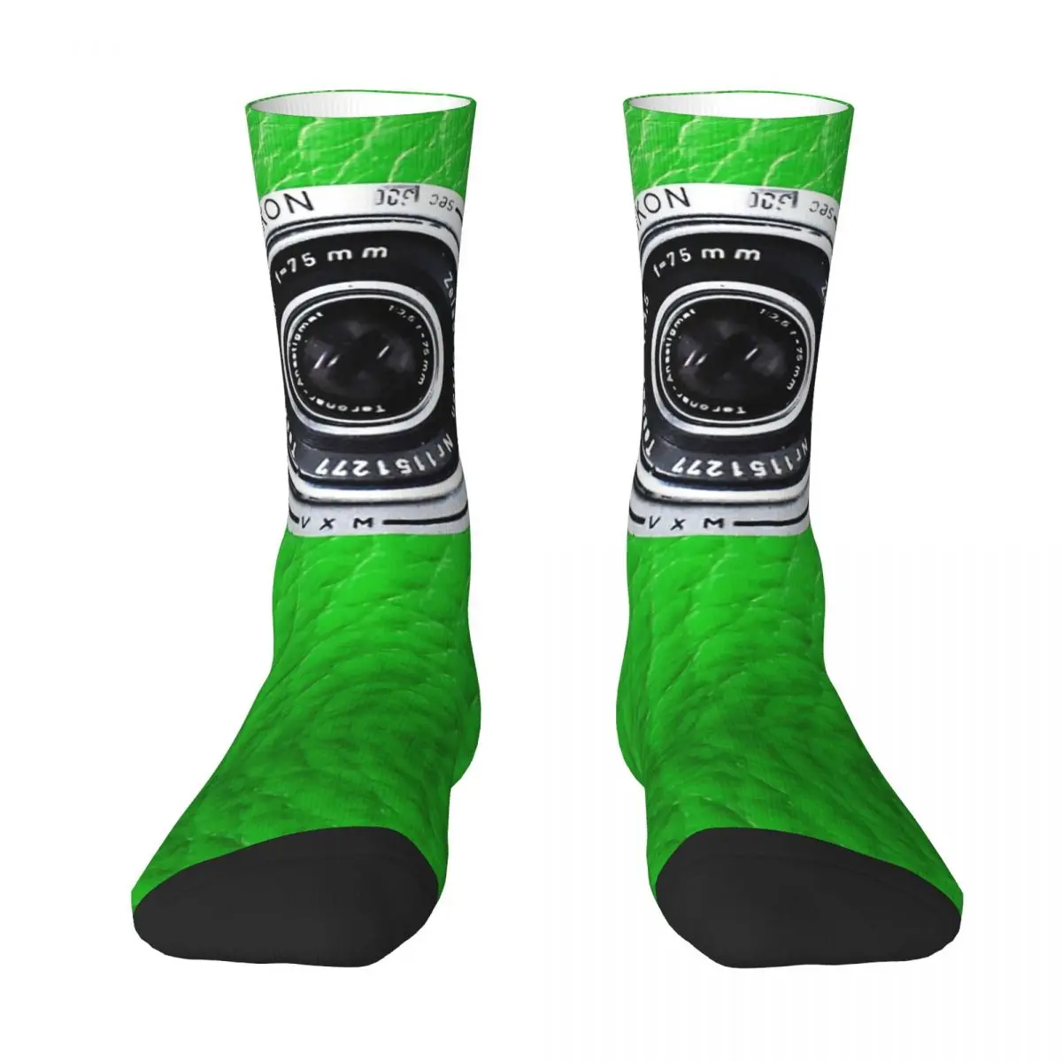 Camera With Green Leather For Vintage Lovers Adult Socks,Unisex socks,men Socks women Socks