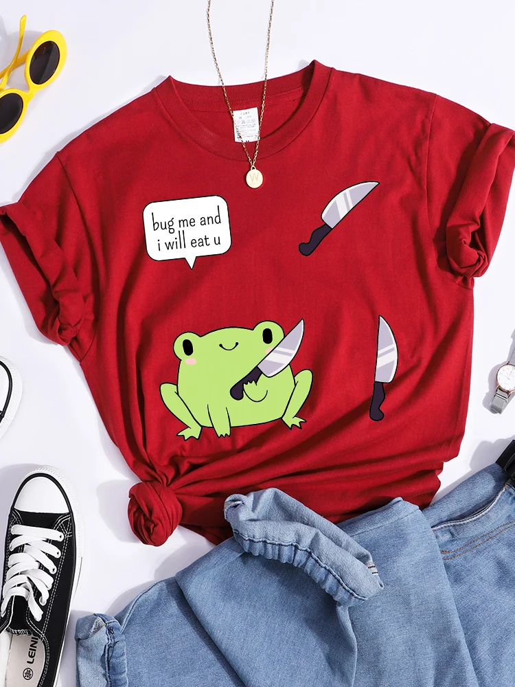 Футболка женская повседневная с забавным принтом баг я и тебя съешь | Футболки