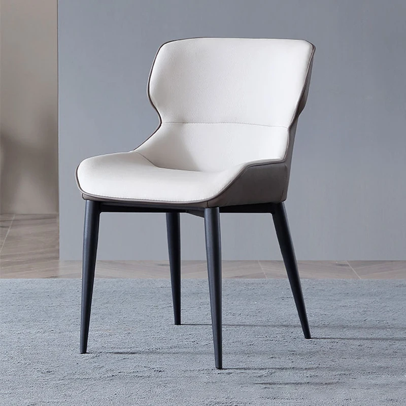 

Italian Style Simple Home Kitchen Dining Chair Modern Light Luxury Cafe Restaurant Soft Chaises balcony Furniture GY50DC