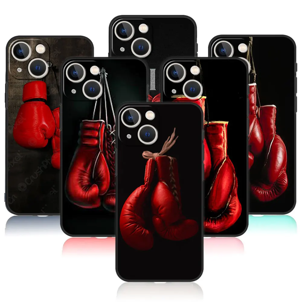 Боксерские перчатки для iPhone 7 12X13 Pro Max 8 Plus 14 XS 11 XR SE Mini 6 5S 6S 5 SE2022 чехол |
