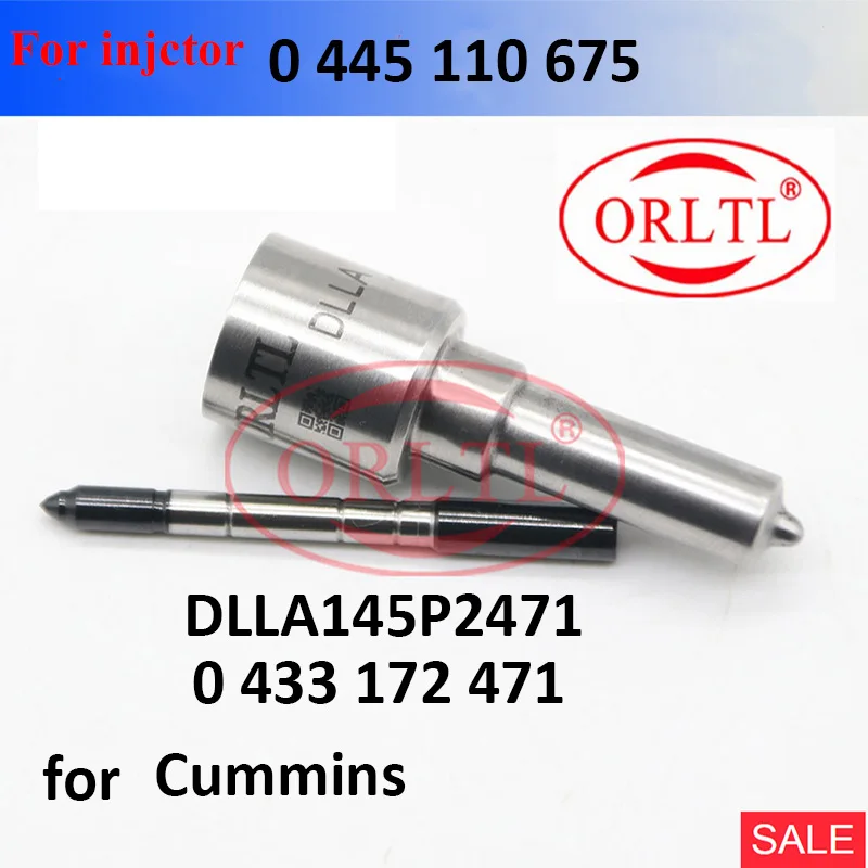 

Diesel Nozzle DLLA145P2471 Black Coated Needle Nozzle DLLA 145P 2471 0 433 172 471 0433172471 for 0445110675 0 445 110 675