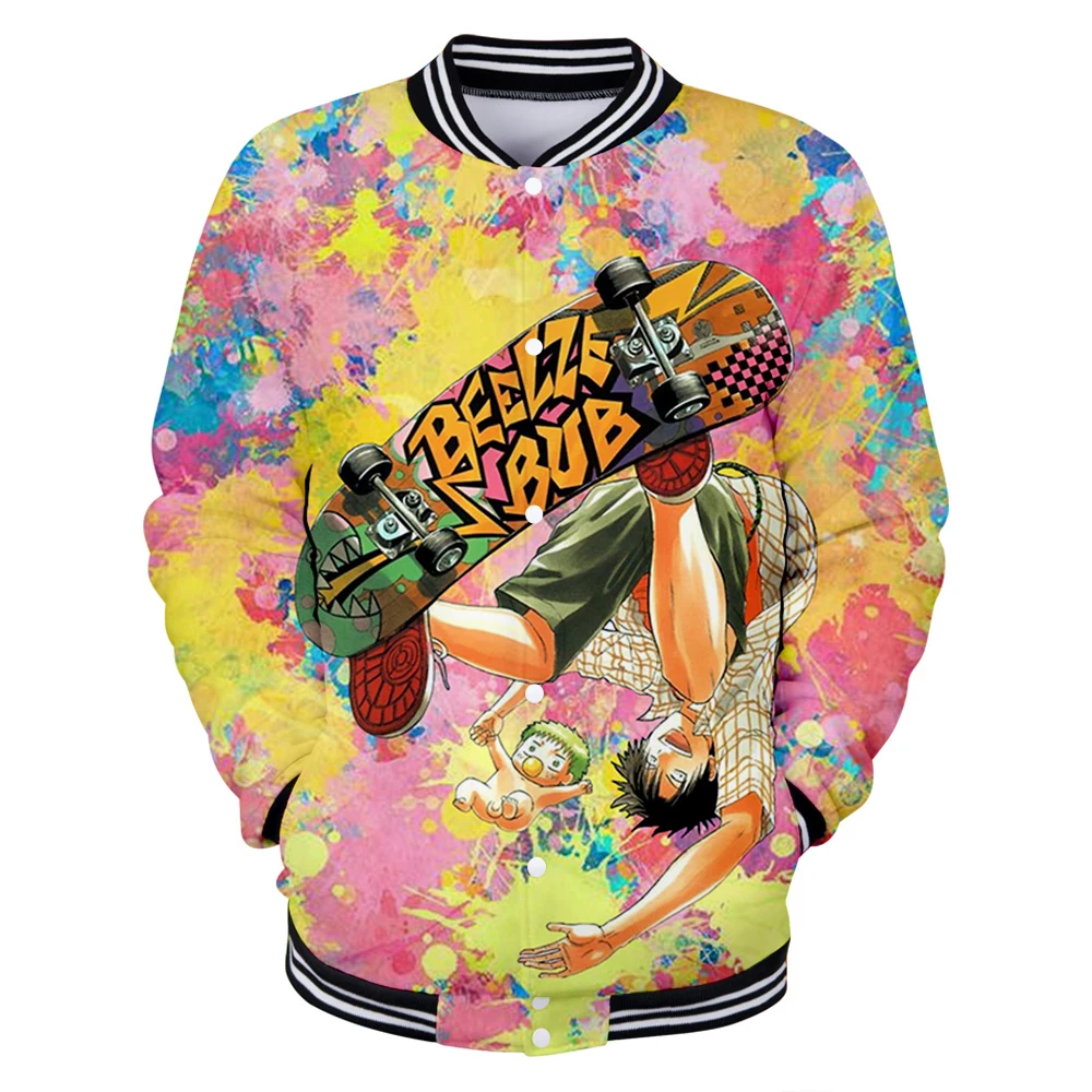 

BEELZEBUB 3D Printed Baseball Jackets Women/Men Fashion Long Sleeve Jacket Hot Sale Casual Streetwear Clothes