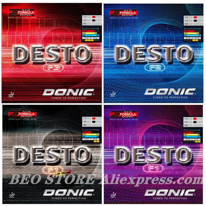 DONIC F1 F2 F3 HS DESTO Накладка для настольного тенниса Quick Attack Pimples в оригинальной губке
