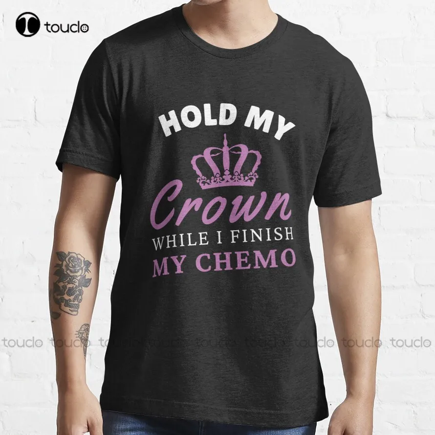 

Женская футболка с надписью Hold My Crown, с надписью «Keep My Chemo»