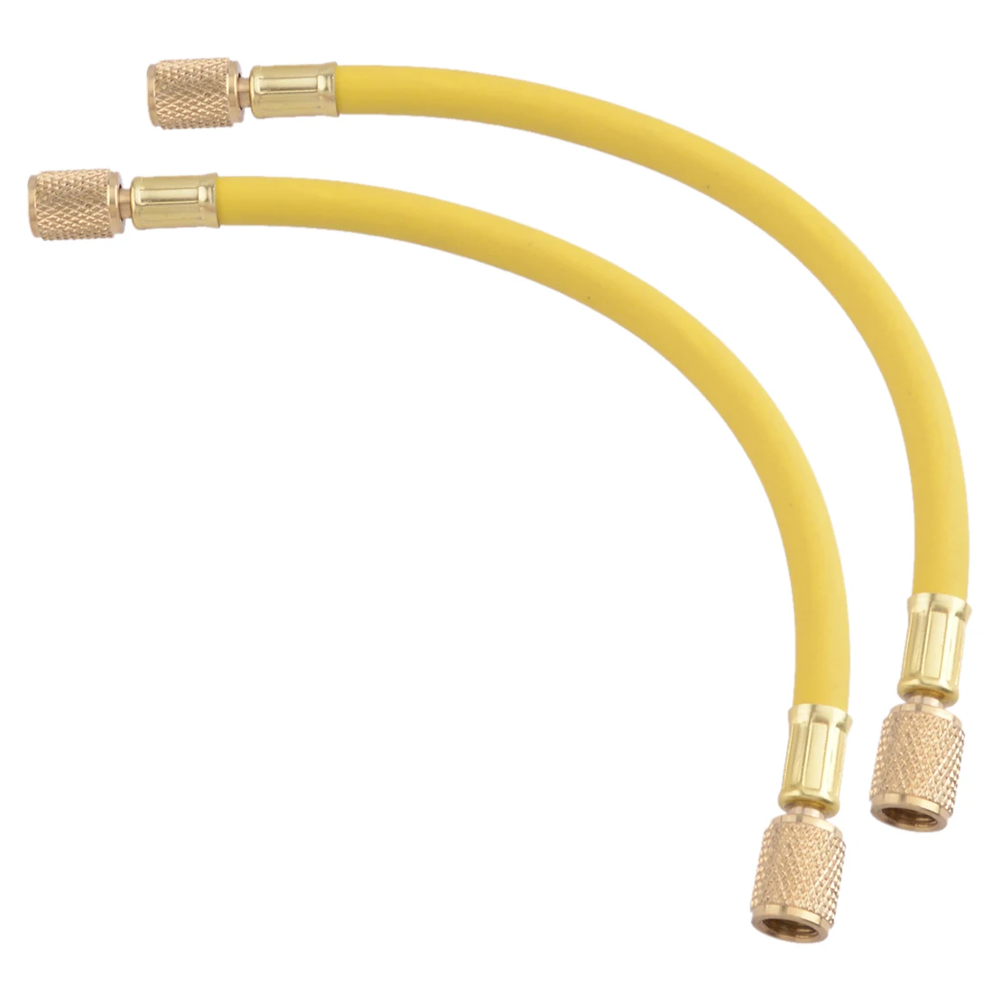 

Желтые автомобильные Соединители для кондиционирования воздуха, заряжаемый шланг, Трубка охлаждающей жидкости-psi R134A H25B1414FF H25B1412FF, 2 шт., 1/4sae