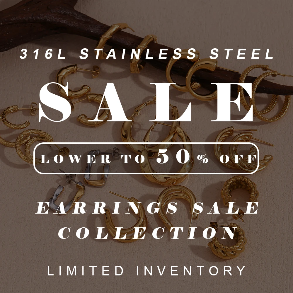 Распродажа Классические витые Разноцветные серьги из нержавеющей стали для