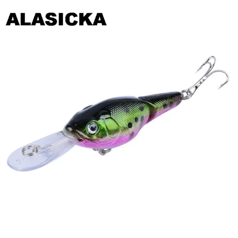 

ALASICKA 4PCS Minnow Hot Model Fishing Lure 9CM 10.4G Hard Bait 4 Color Wobbler Minnow Quality Professional Depth 0.3-1.2m