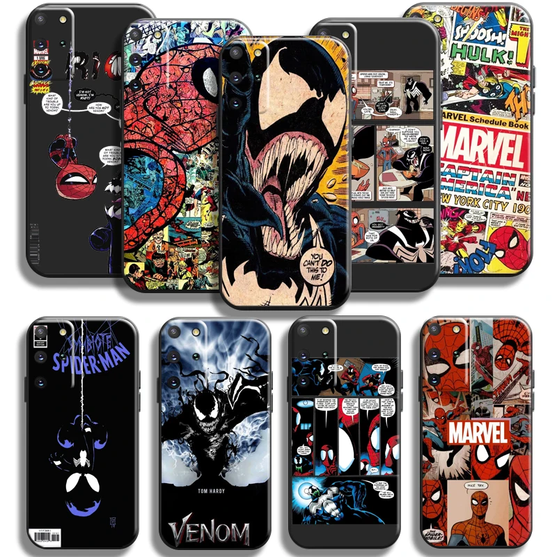 

Comics Spiderman Venom Phone Case For Samsung Galaxy S20 S21 S22 FE Ultra 5G S22 S21 S20 S10 10E S9 Plus TPU Coque