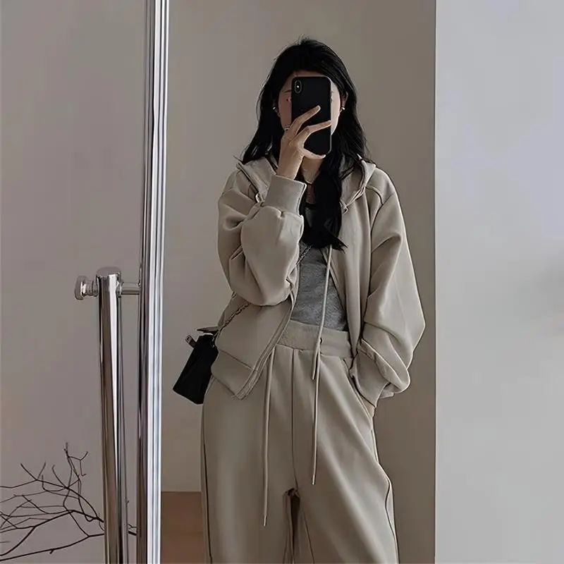 Женский спортивный костюм из двух предметов толстовка с длинным рукавом и