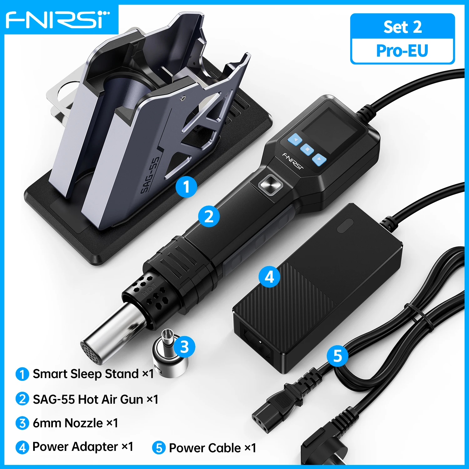 

FNIRSI SAG-55 Цифровой термофен