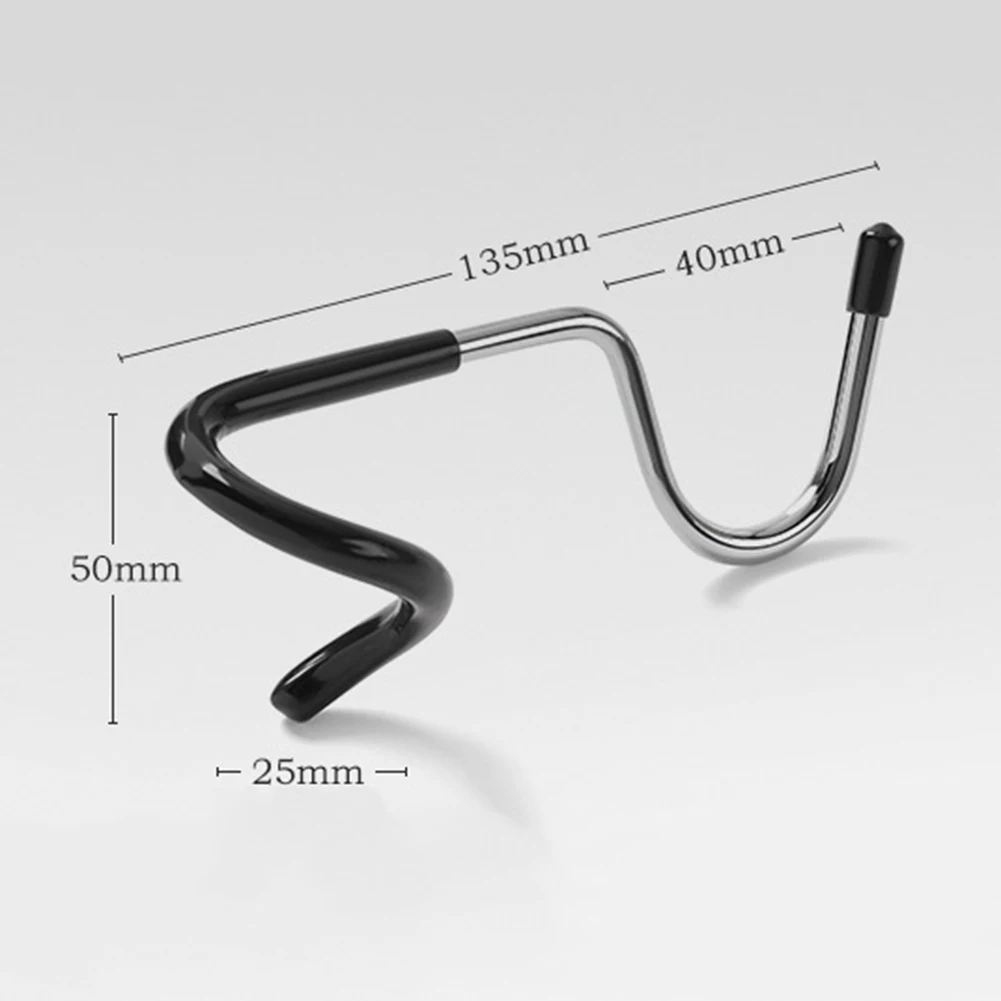 1 шт. крючок для фонаря кемпинга стальной резиновый серебристый уличный столб