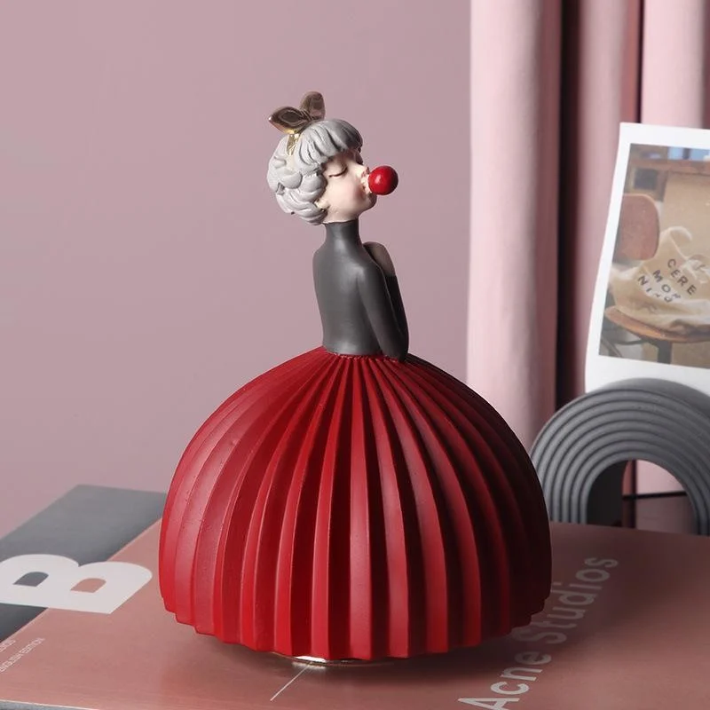 

Креативное вращающееся украшение в скандинавском стиле, детский подарок на день рождения, музыкальная шкатулка, милый Рождественский пода...