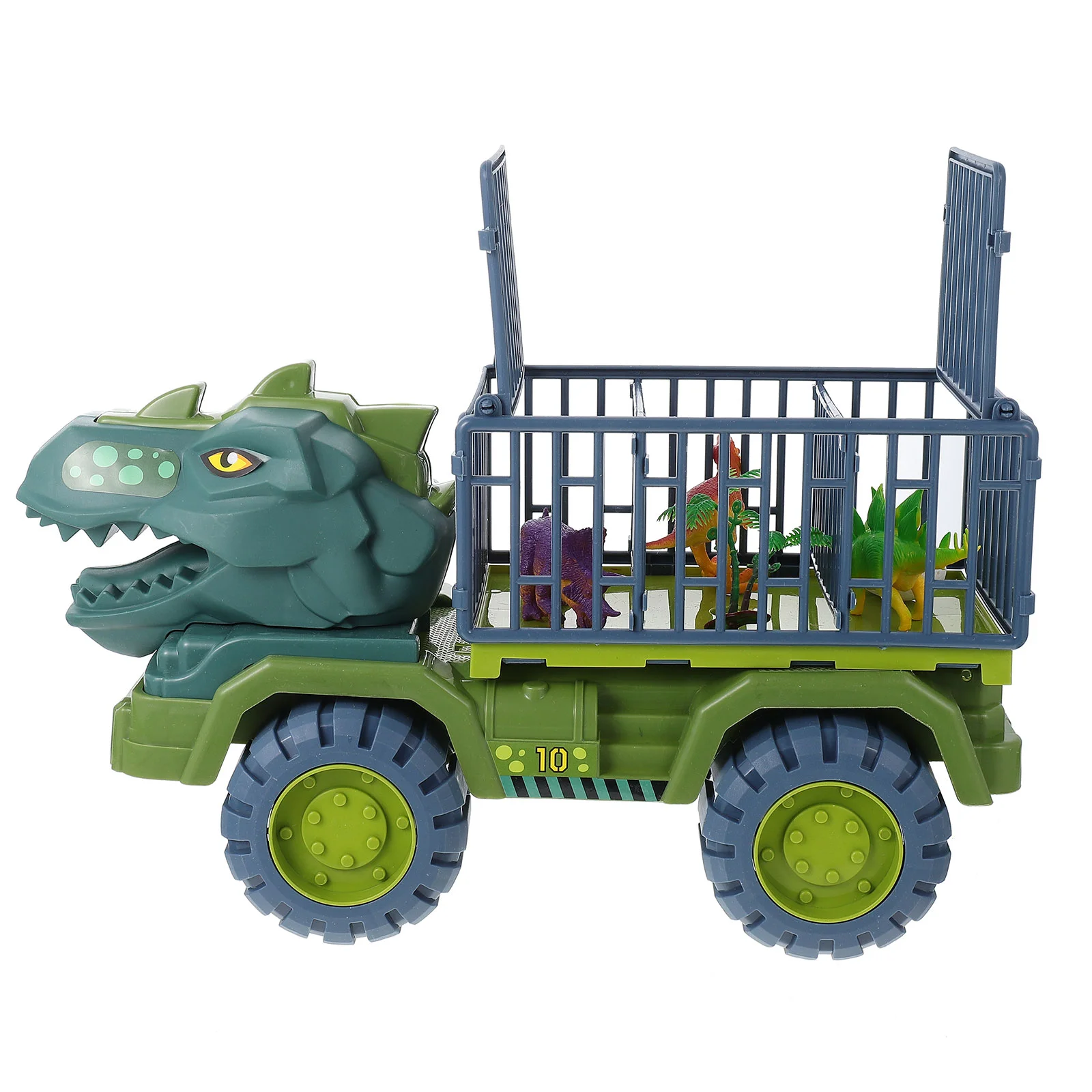 1 Set of Pull-back Engineering Car Toys Dinosaurs Inertial Plaything Kids