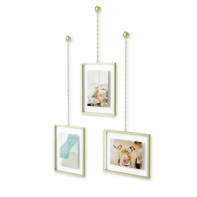 

8 x 10 Brass Gallery Wall Frame 3 Count