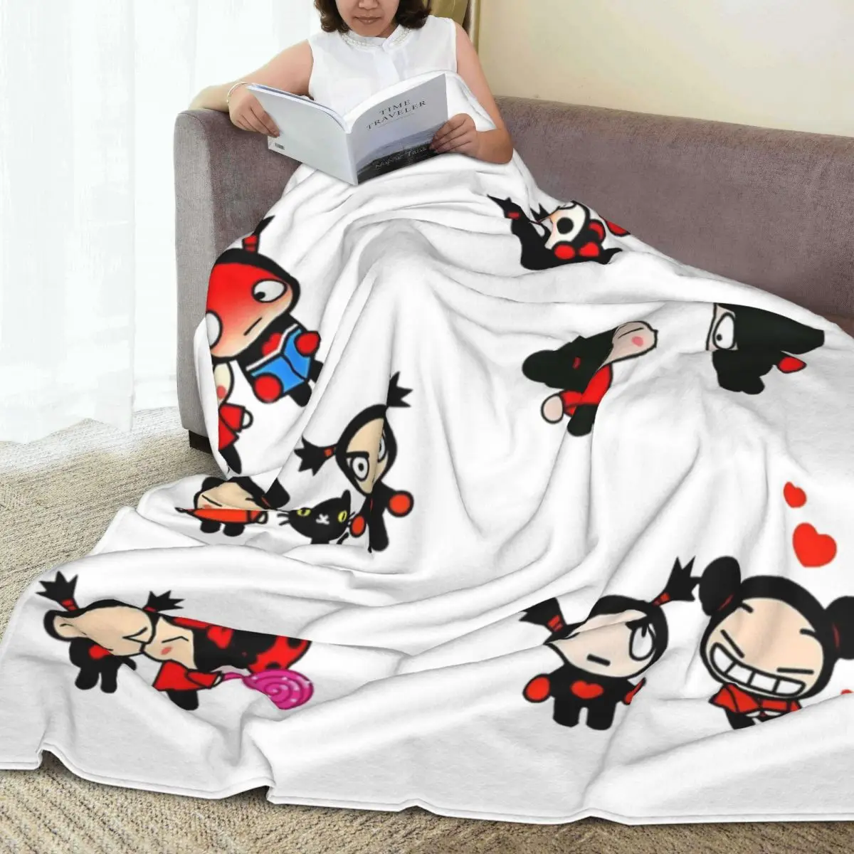 Pucca And Garu Pack фланелевые одеяла теплое мягкое одеяло для улицы декоративное