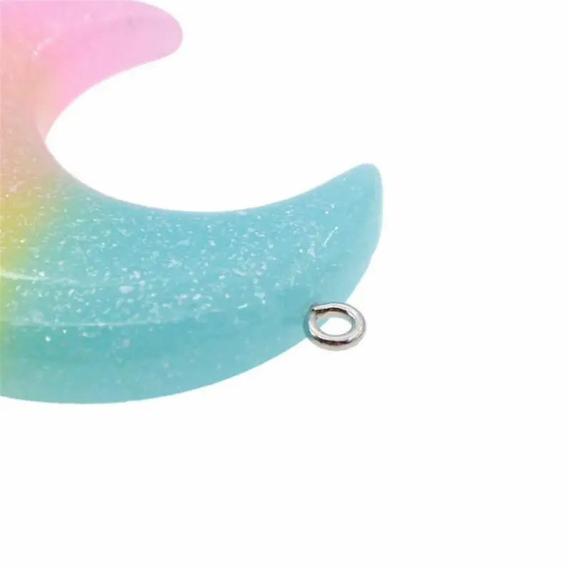 5 шт. блестящие подвески в виде единорога с плоской задней стороной подвеска из