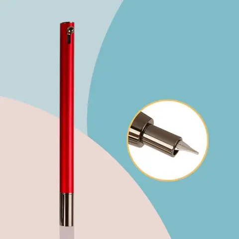 Ручка перьевая металлическая, 0,38 мм, с чернилами