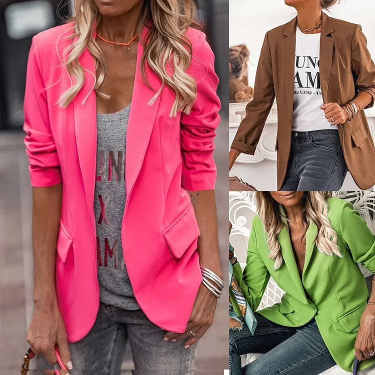 

2022 Women's Autumn and Winter New Fashion Casual Cardigan Coat