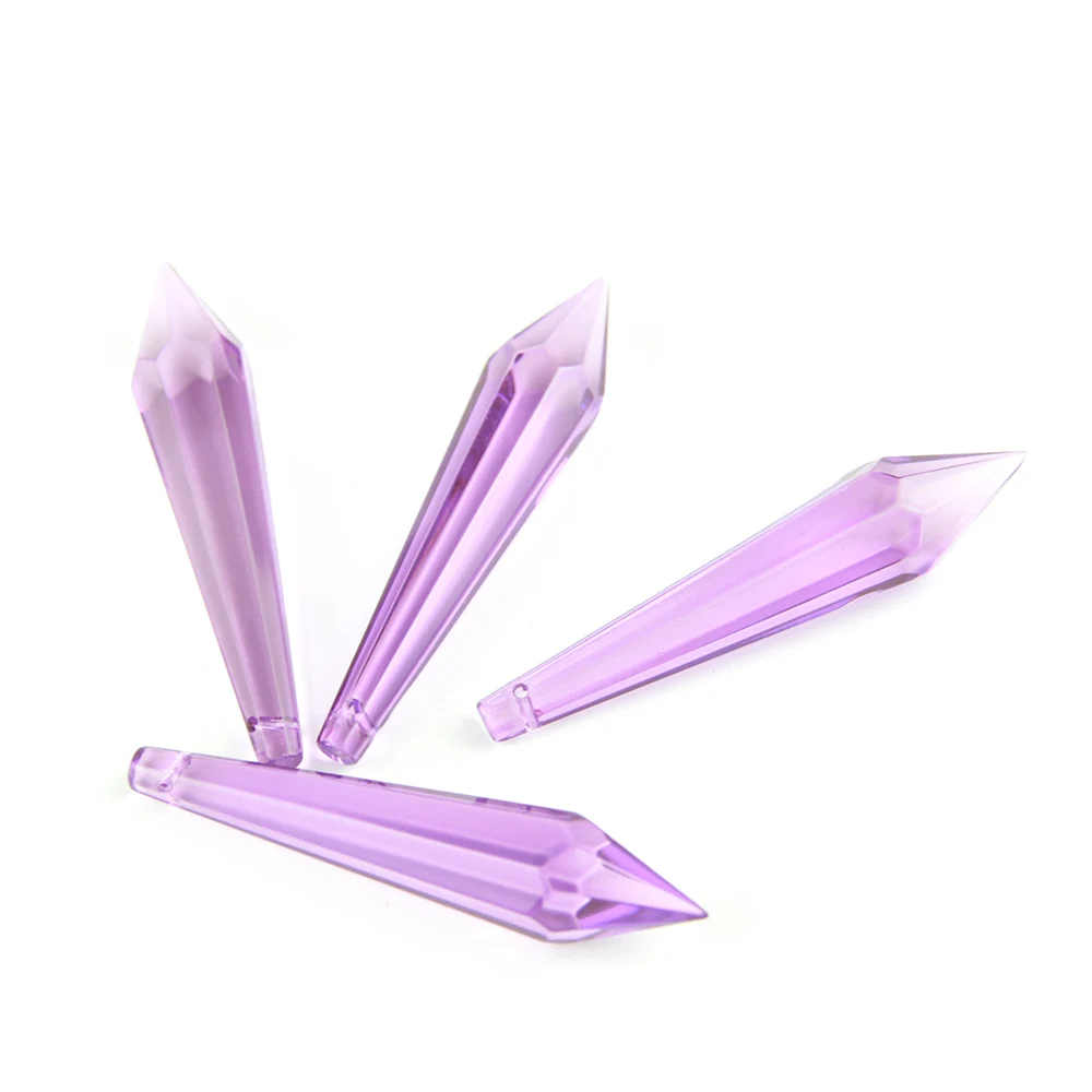 38 мм/63 мм/76 мм сиреневый кристалл U-образный орнамент призма люстра подвесное