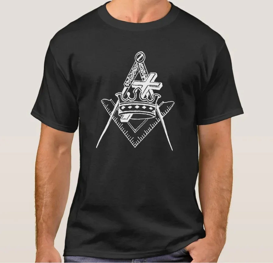 Фото Knights Templar Military Commandery Freemason Symbol T-Shirt 100% Cotton O-Neck Short Sleeve Casual Mens T-shirt Size S-3XL №1