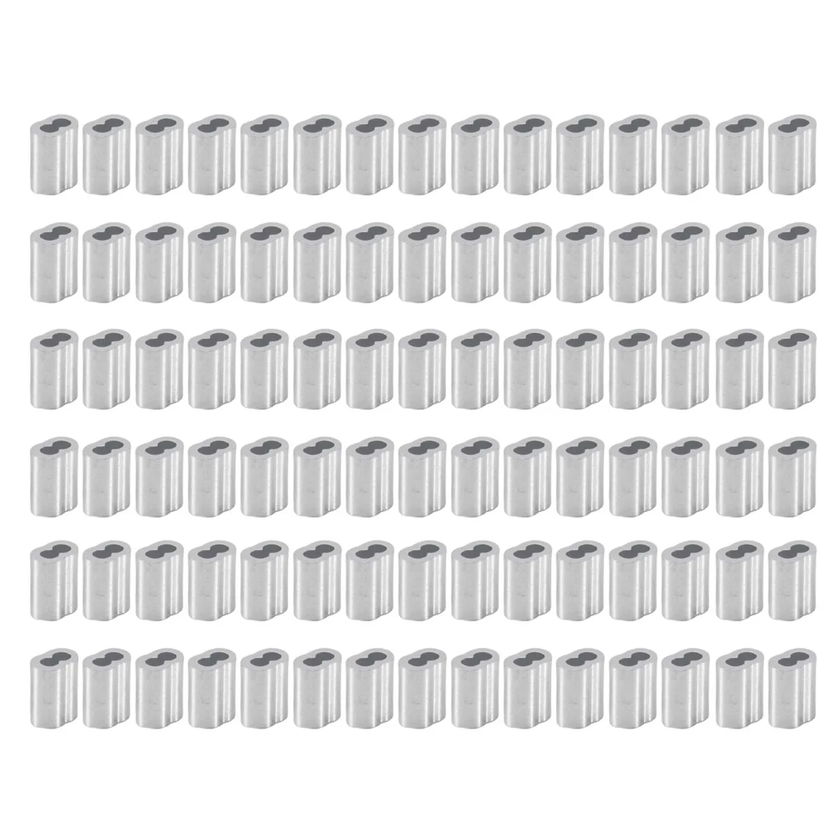 120 алюминиевых обжимных муфт для троса и кабеля диаметром 2 мм