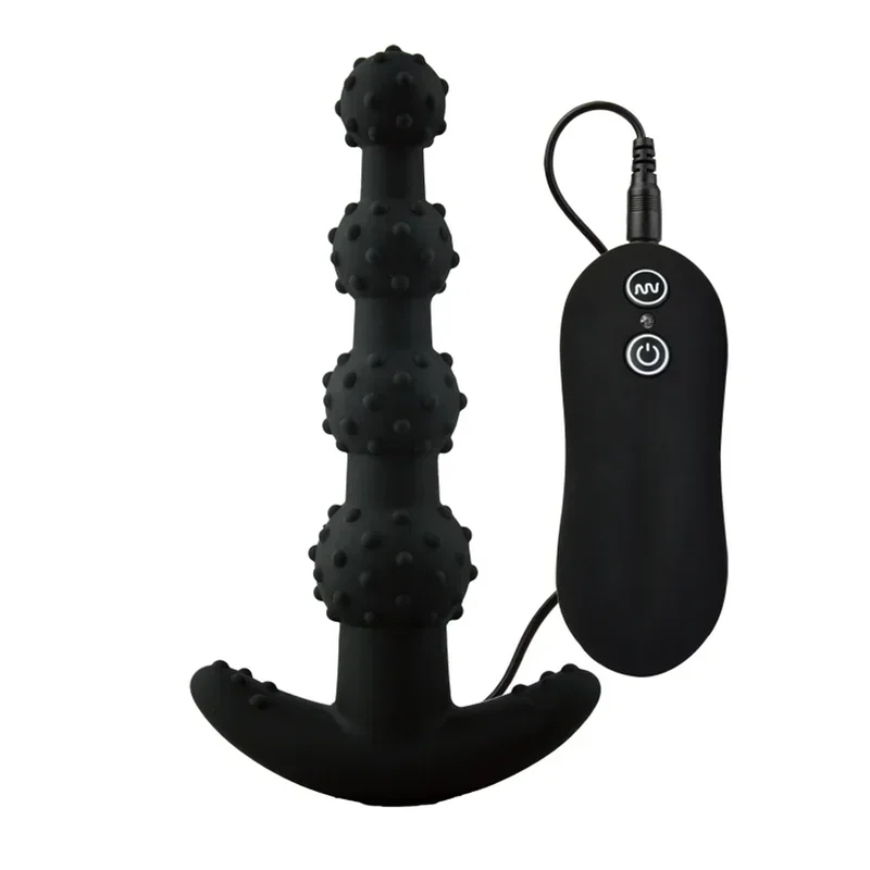 Анальная пробка с 4 шариками вибратор 10 режимами анальные игрушки для мужчин и