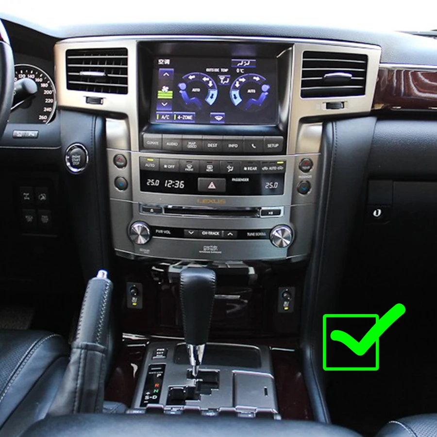 256 ГБ 10 4-дюймовый экран Tesla для Lexus LX570 2007-2015 CARLAY WIFI Android 14 Автомобильный DVD-радио