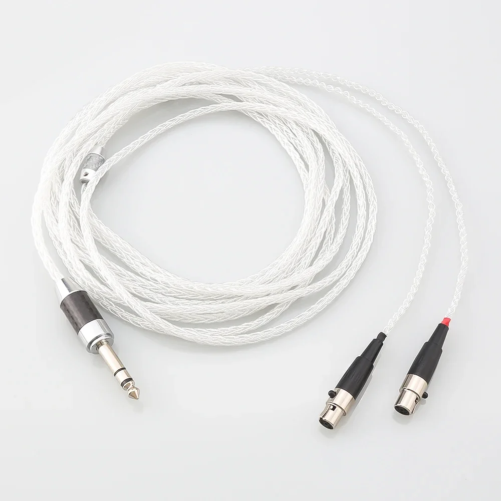 99% чистое серебро 8-жильный Hi-Fi-кабель 6 35 мм/4 4 мм/3 5 мм/2 мм 4-контактный