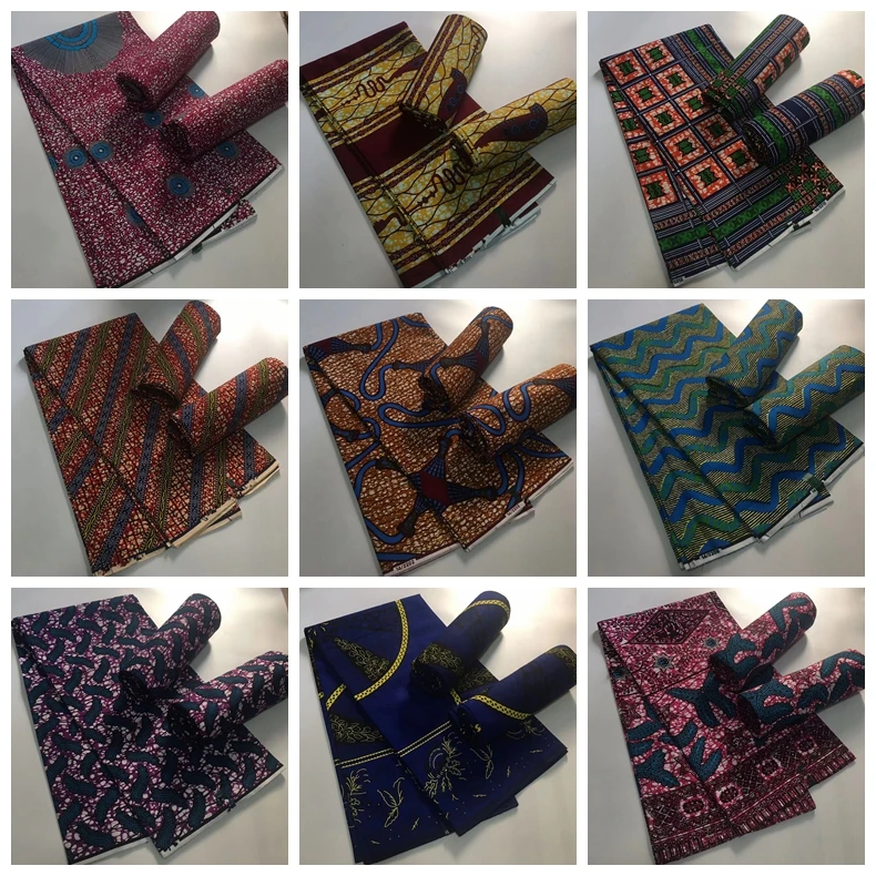 Самая популярная Настоящая Африканская восковая Ткань 100% хлопок в нигерийском