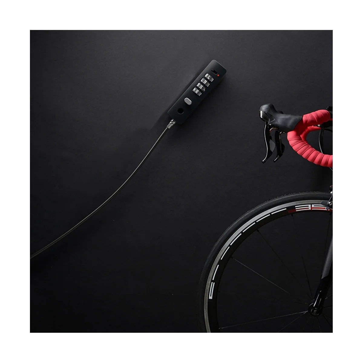 Замок с кодовым замком для велосипедного шлема белый стальной замок