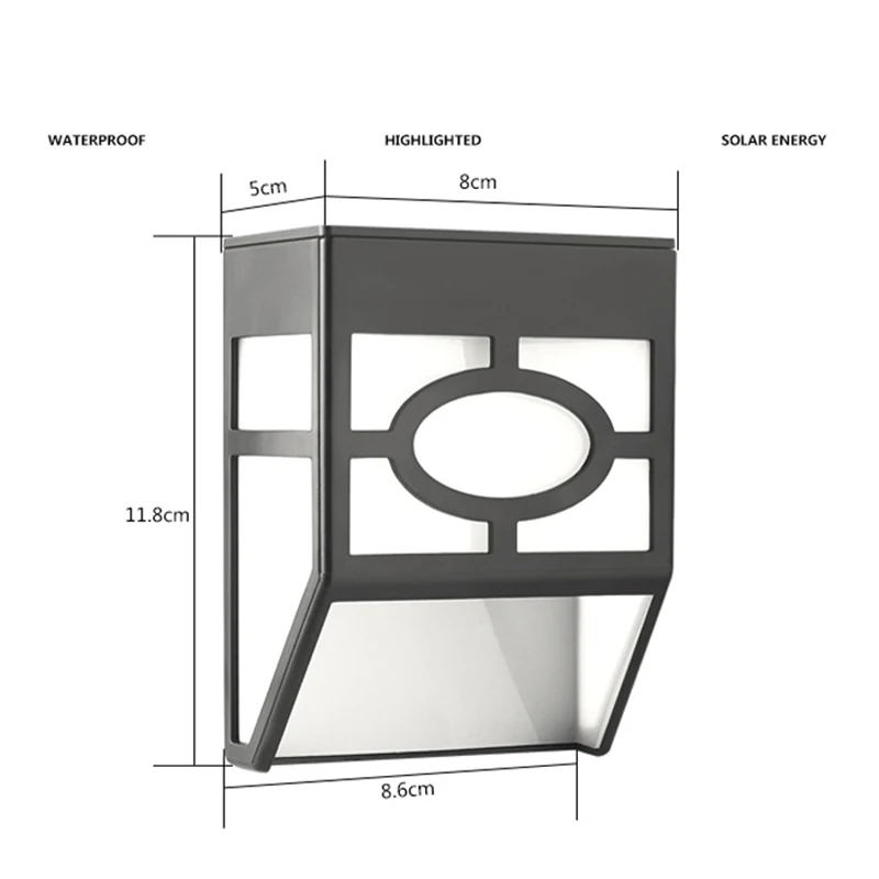 

Vintage Solar Powered Wall Mount LED Light Outdoor Garden Path Landscape Yard Lamp Outdoor Garden Path Landscape Yard Home
