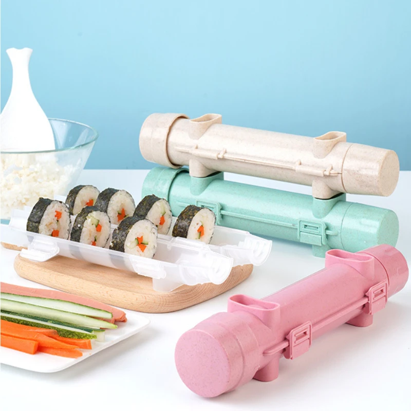 

DIY Quick Sushi Maker Roller Rice Mold Meat Vegetable Rolling Mold Sushi Device Making Machine Bento Kitchen Accessories Gadgets