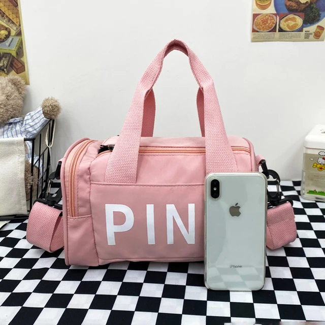 Small Gym Sports Fitness Bag for Women Travel Luggage Weekend Trend Mini Pink Fashion Women'S Handbag Female Shoulder Duffle Bag 4