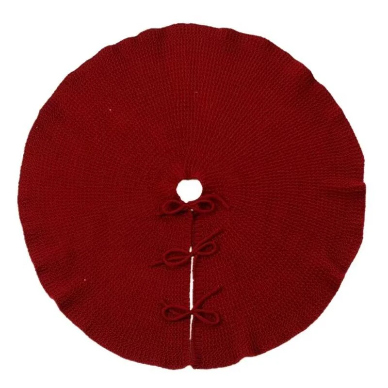 36-дюймовая Вязаная Однотонная Юбка В Виде Рождественской Елки Эльф Офис Отель