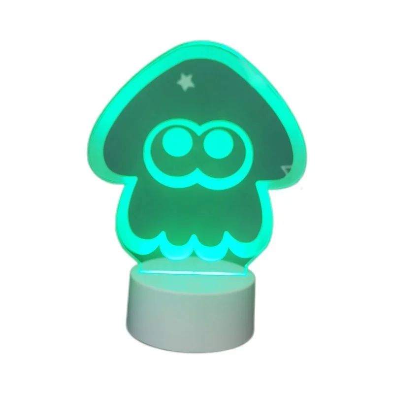 Splatoons 3 фигурка игры ночник мультяшный кальмар 3D светодиодные лампы кавайная