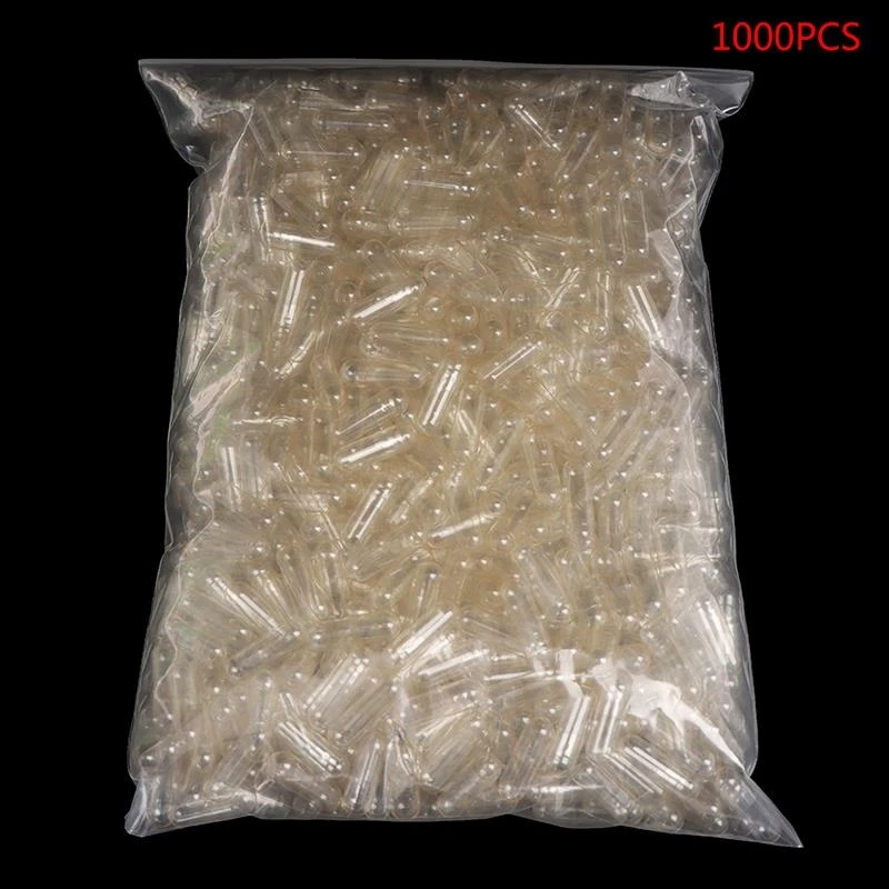 

Standard Size 0 Empty Capsules! Empty Gelatin Clear Capsules 0# Hollow Hard Gelatin Transparent Separated Capsules