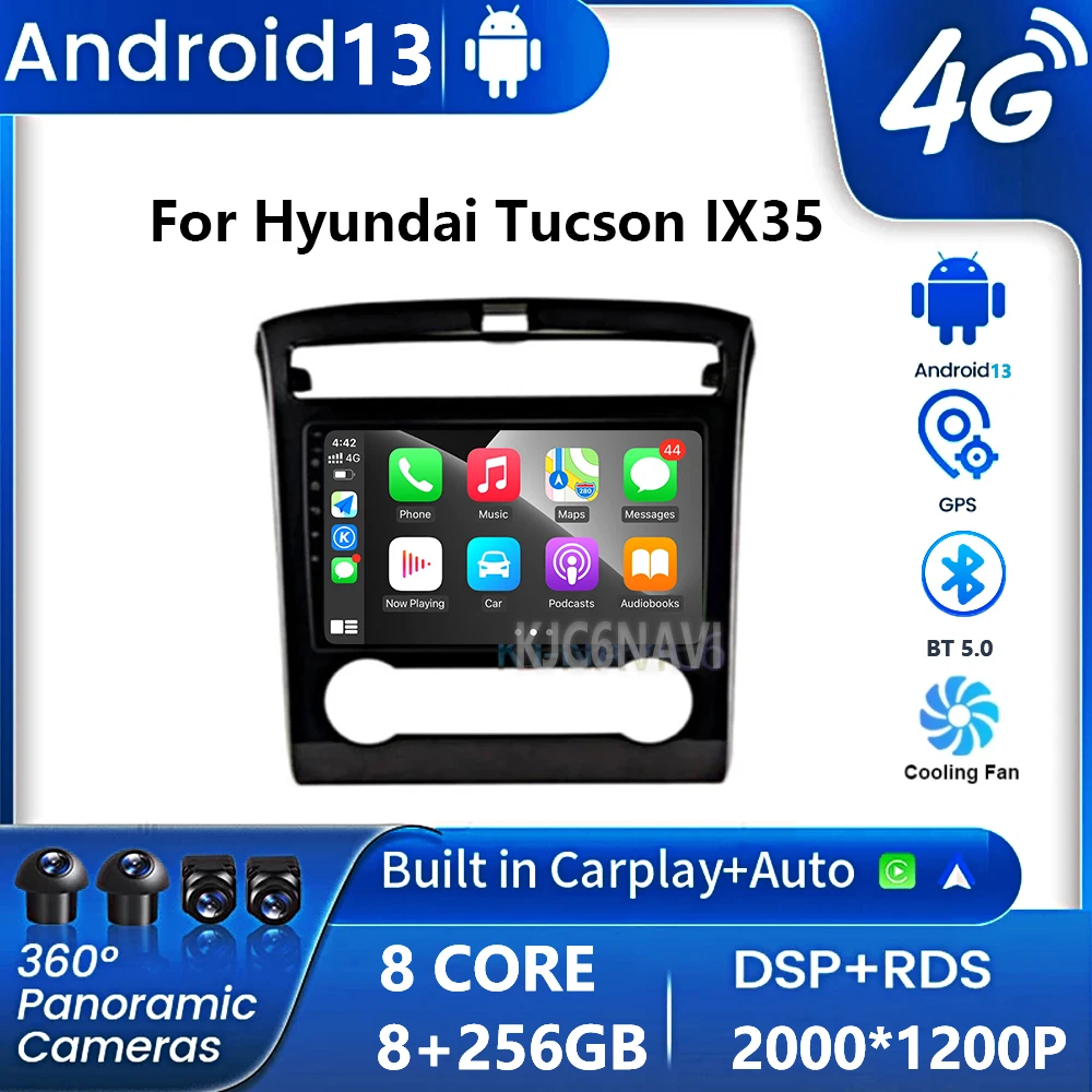 Android 13 Car Radio For Hyundai Tucson IX35 2020 2021 2022 Multimedia Player DVD GPS Navi Stereo Head Unit Cassette Recorder