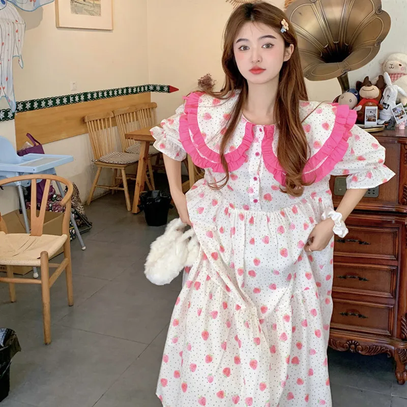 

Платье coreanos, летнее цельное платье, платья в Корейском стиле, Повседневная Уличная одежда, бальное платье в стиле Харадзюку, весенняя одежда