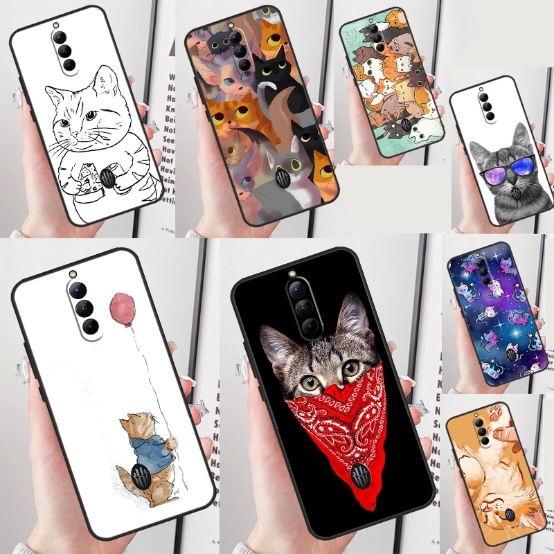 Чехол с милым котенком и котами из мультфильма для Red Magic 9 10 Pro Plus 8 7 6 5G 5S 6R RedMagic 10S 8S